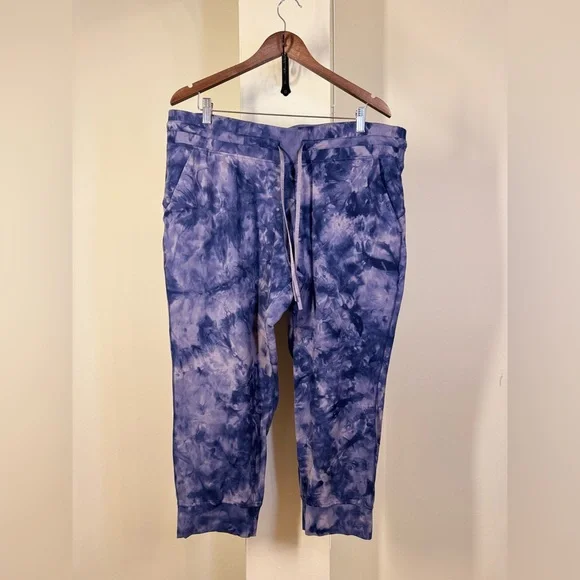 NWOT Lululemon Ready to Rulu Jogger Crop Diamond Dye Lunar Rock True Navy - Picture 7 of 8